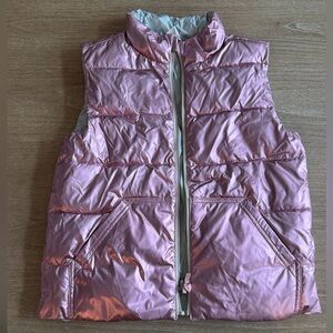 Pink Shimmer puffer Vest